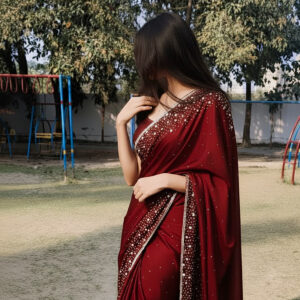 Home meena dress maroon